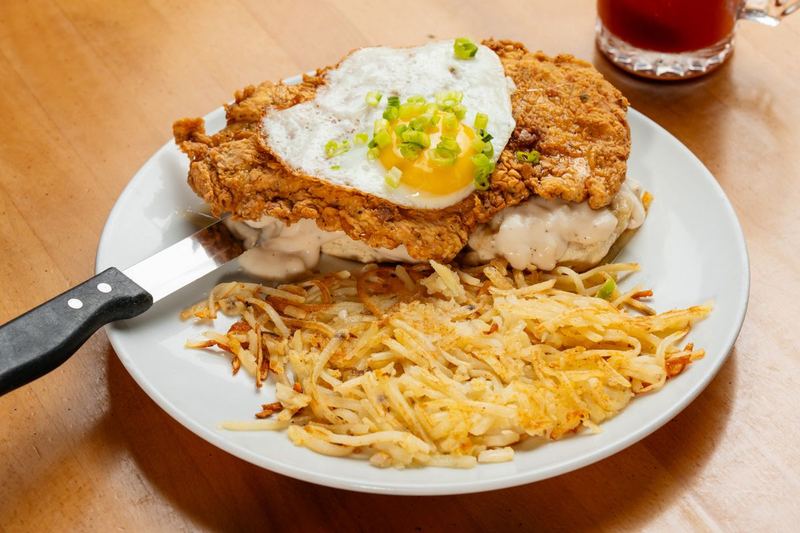 Fried Chicken Biscuits as served at Sunview Cafe Anna